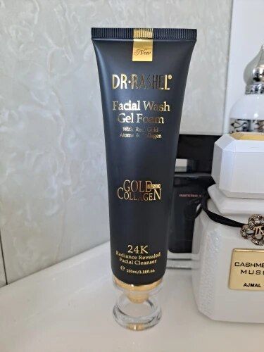 Customer photo review of Dr.Rashel Facial wash Gel Foam with Real Gold Atoms & Collagen