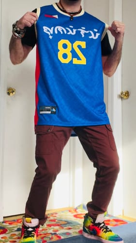 Customer photo review of Custom Philippines Basketball Jersey