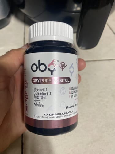Customer photo review of OBY Pure Inositol | Myo Inositol y D-Chiro Inositol, Ácido Fólico, Hierro y Extracto Arándano