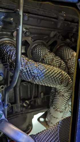 Customer photo review of Premium Heat Insulation Motorsports Header By Aerie Performance