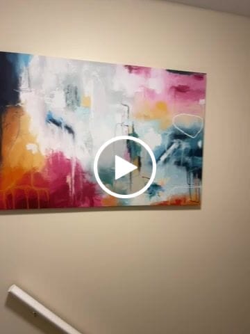 Customer video review of 'Modern Love' Framed Canvas