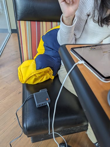 Customer photo review of 100W USB C GaN Charger + International adapters + Extension Cord