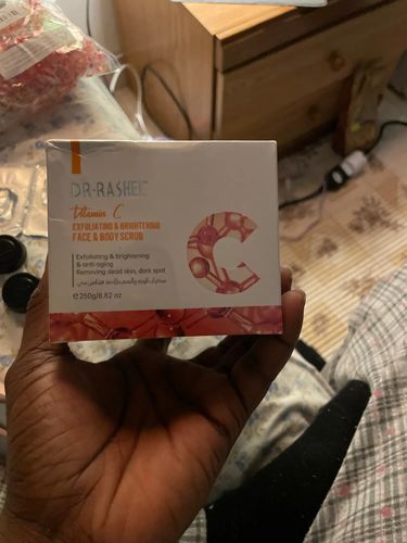 Customer photo review of Dr. Rashel Vitamin C Exfoliating & Brightening Face & Body Scrub