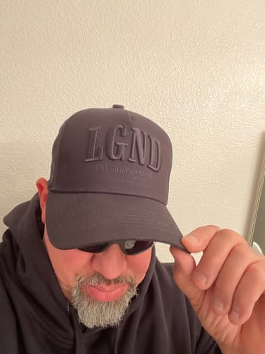 Customer photo review of Blackout Luxury Snapback