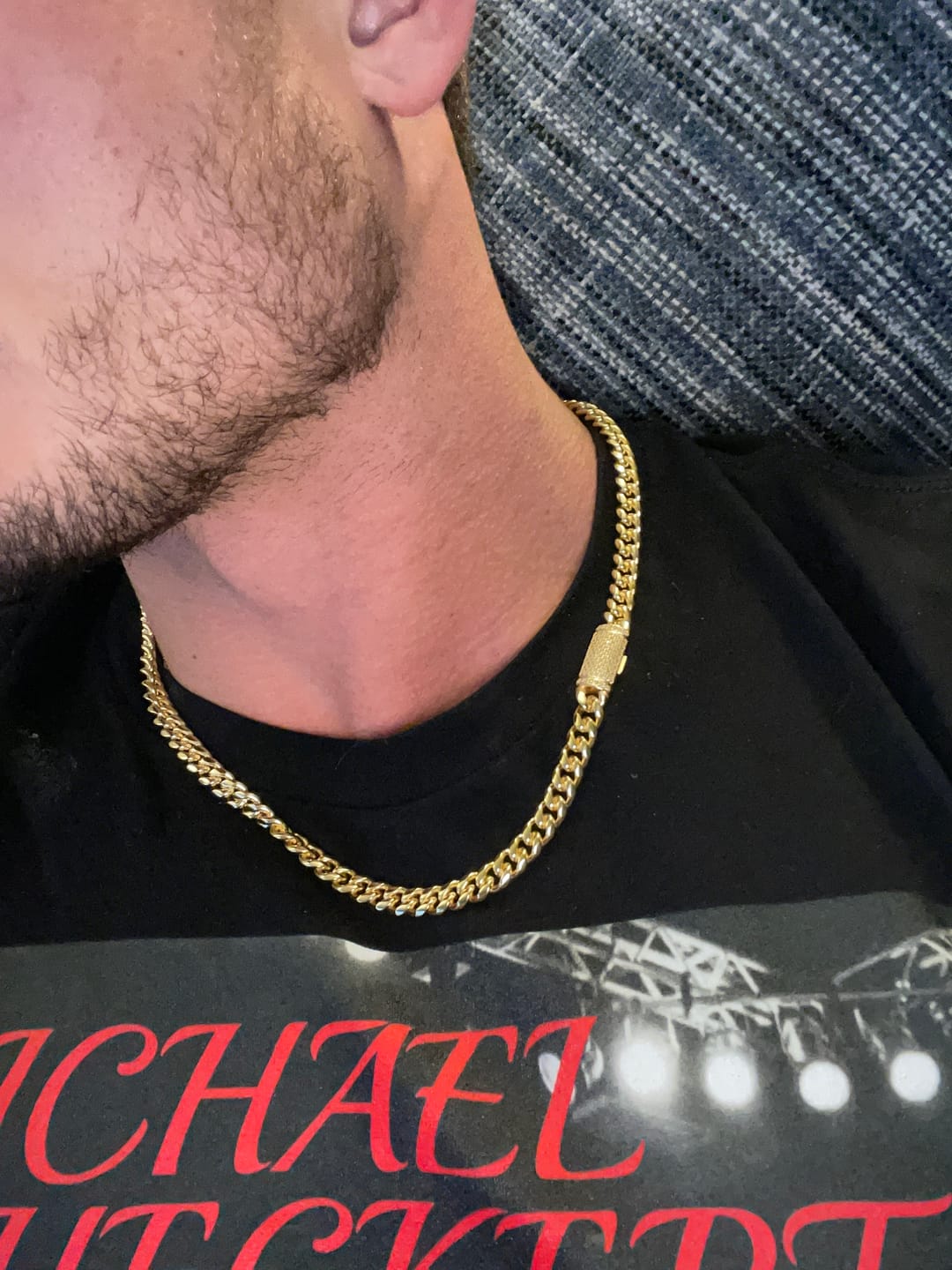 Customer photo review of VVS Moissanite Miami Cuban Chain Steel / .925 Silver