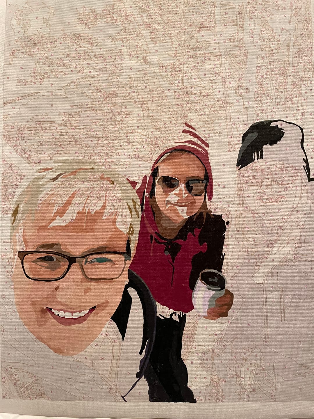 Customer photo review of Custom Paint By Numbers Kit - Upload Any Photo 30x40cm Unframed