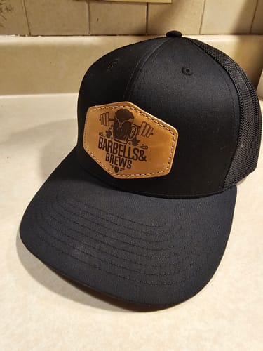 Customer photo review of Richardson 112 Custom Leather Patch Hat