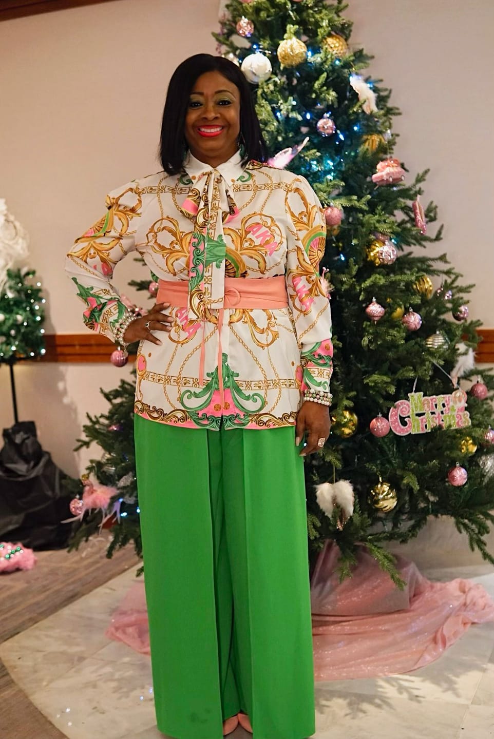 Customer photo review of Chains & More Blouse- AKA
