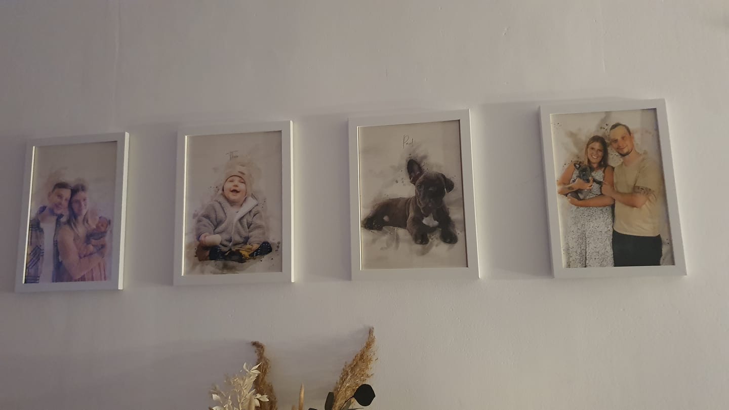 Customer photo review of Personalisiertes Gemälde nach Fotovorlage