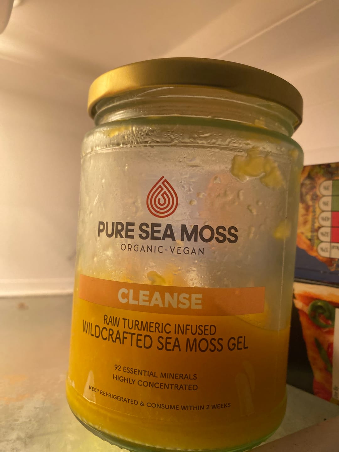 Customer photo review of Cleanse - Turmeric Infused Sea Moss Gel