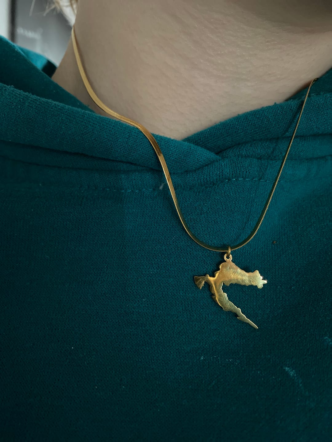 Customer photo review of Nations Kette | 18K vergoldet | Snake Skin
