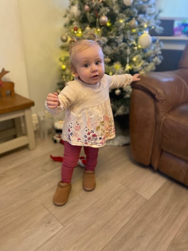 Customer photo review of Snugs Mini Ankle Fur Boots
