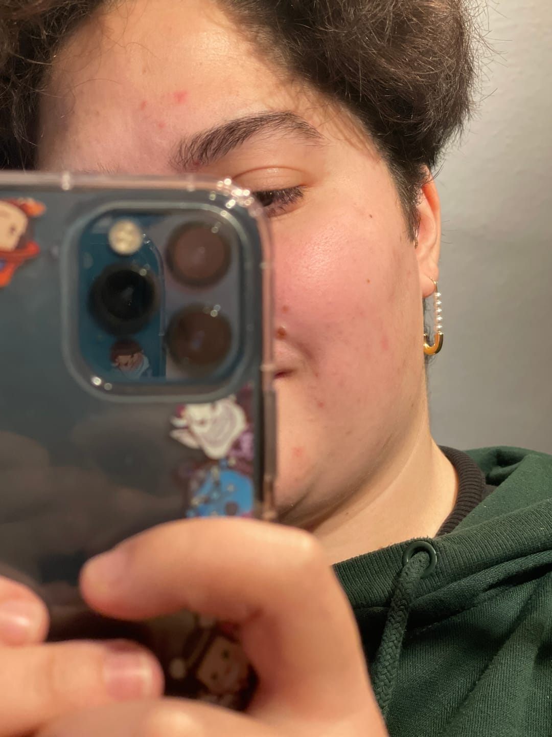 Customer photo review of Pin Pearl Ohrringe | 18K vergoldet