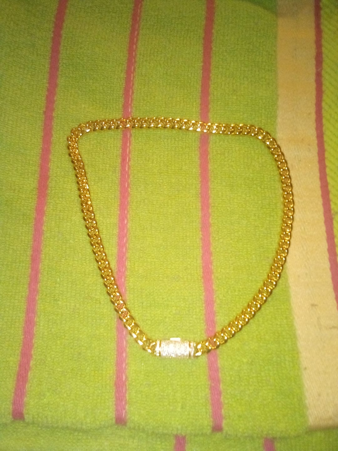 Customer photo review of VVS Moissanite Miami Cuban Chain Steel / .925 Silver