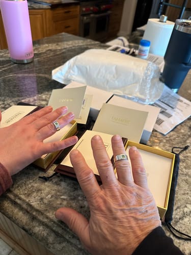 Customer photo review of 14k Solid Gold Bonding Ring