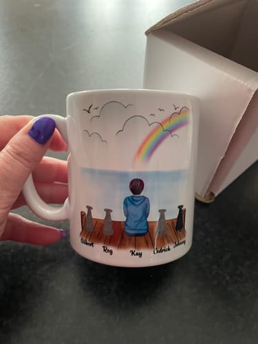 Customer photo review of Girl & Dogs - Life is better with a dog Personalised Mug