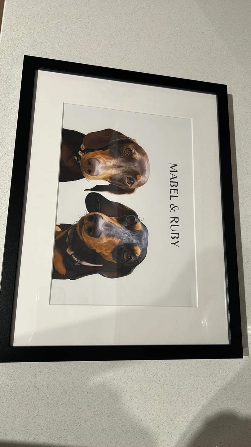 Customer photo review of Two-Pet Portrait