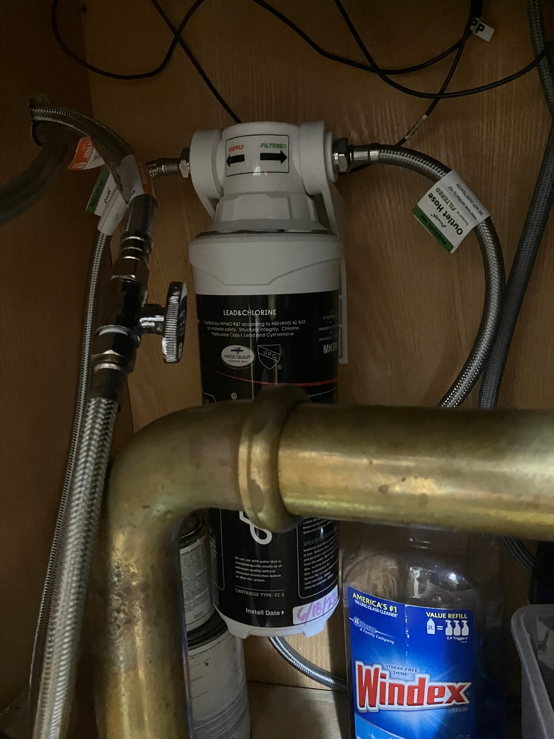 Customer photo review of Frizzlife FZ-3 Replacement Water Filter Cartridge For MK99 and MP99 - Upgraded With Scale Inhibition