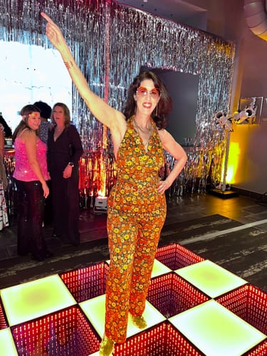 Customer photo review of Cecilia Jumpsuit in Marigold