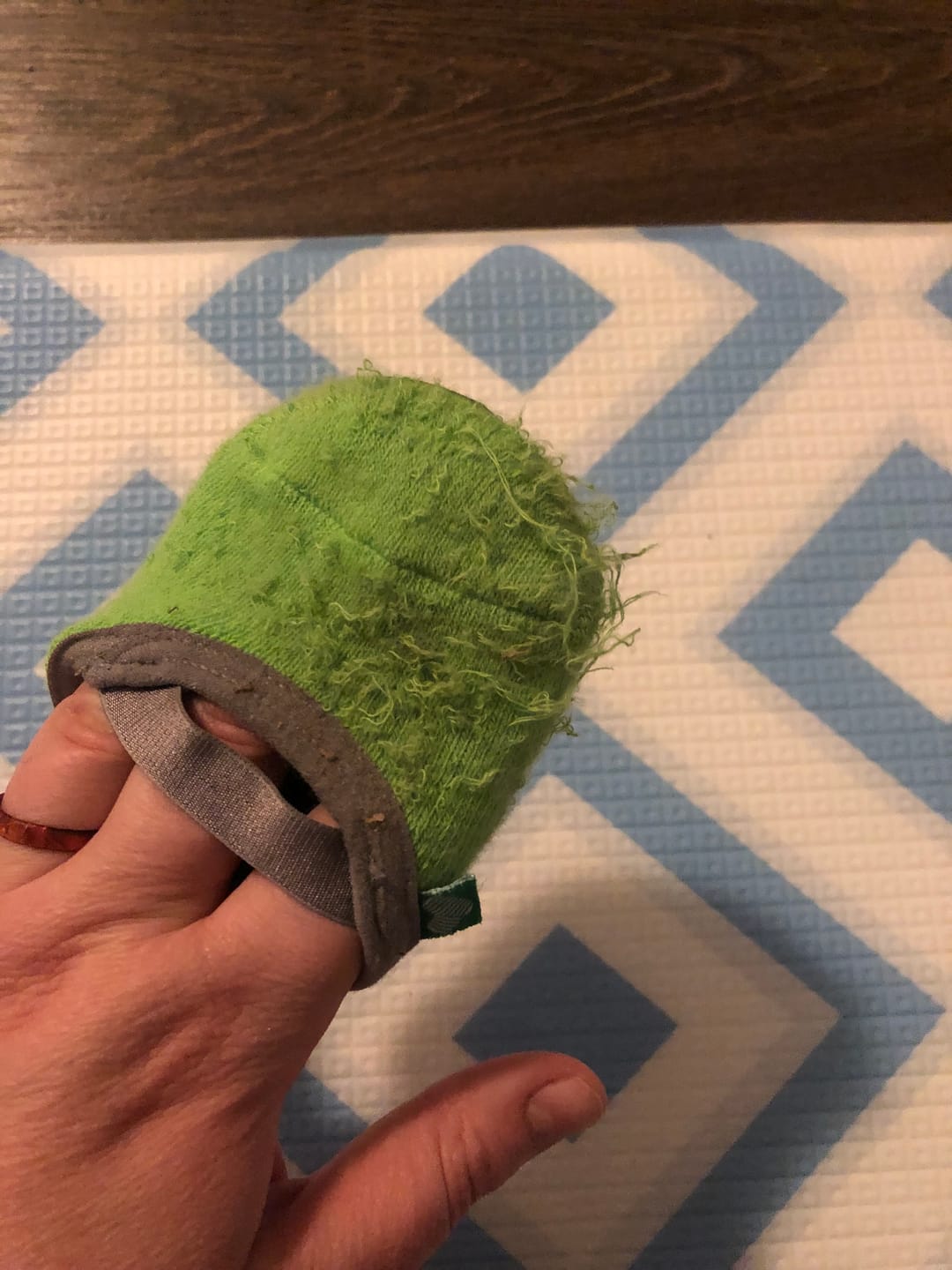 Customer photo review of Non-Slip Baby Socks | Big Adventures 6-Pack