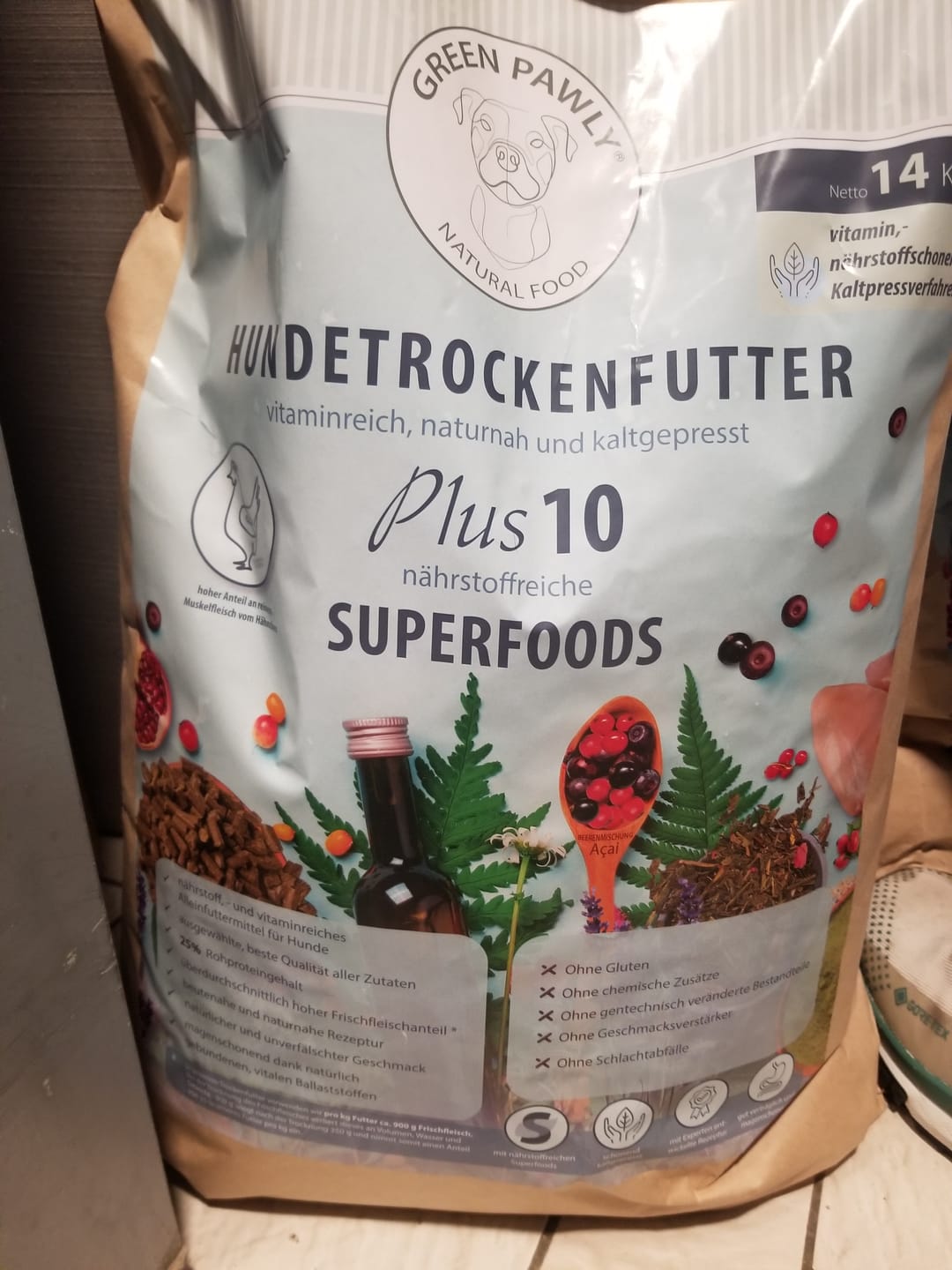 Customer photo review of Hundefutter Complete +10 Superfoods