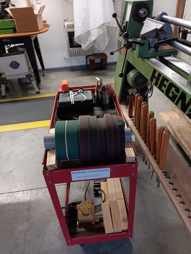 Customer photo review of 1 1/2 inch X 50 YD Sanding Shop Roll