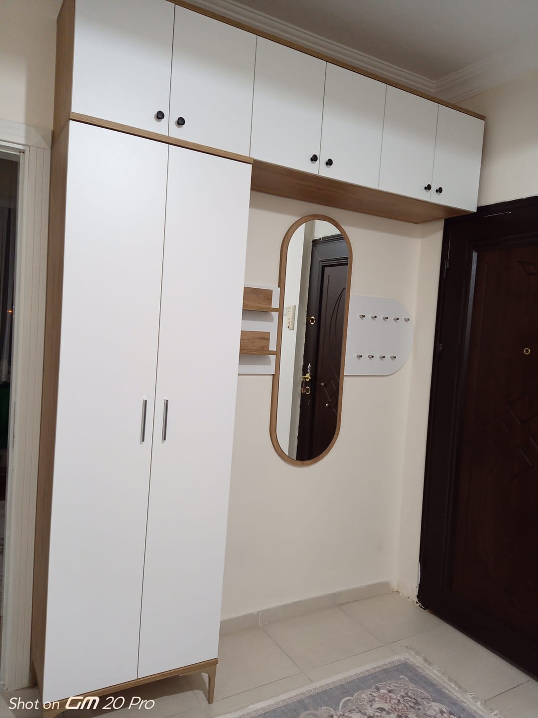 Customer photo review of Rani EA116 Ayakkabılık Portmanto 7 Raflı Çok Amaçlı Dolap Sepet Ceviz - Beyaz