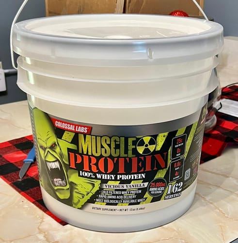 Brian C. review of 12 lbs Bucket - Colossal Labs™ Muscle Protein image 1 out of 1