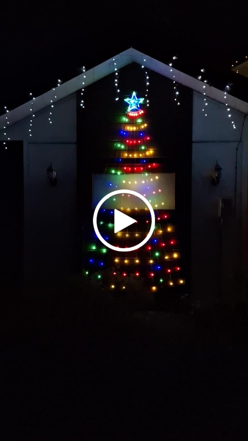 Customer video review of Estrella Navidad Solar - 3 m Luz Cálida/Multicolor 300 Leds