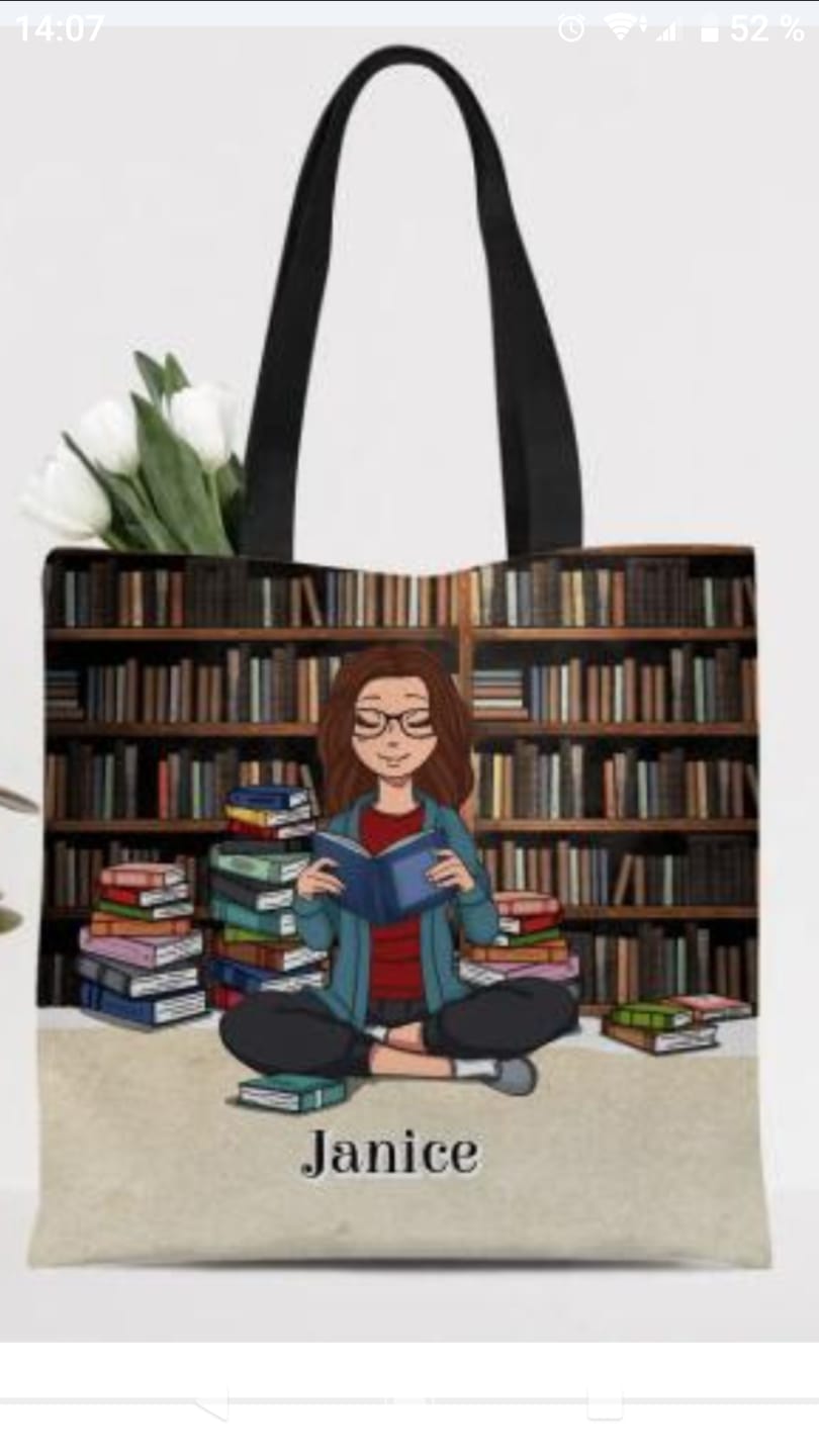 Customer photo review of Büchermädchen - Individuelle Tragetasche