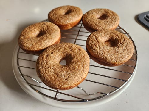 Customer photo review of Cinnamon Sugar Protein Donut Mix
