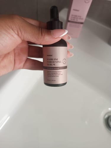 Customer photo review of Hairline Fortifying Serum 30ml