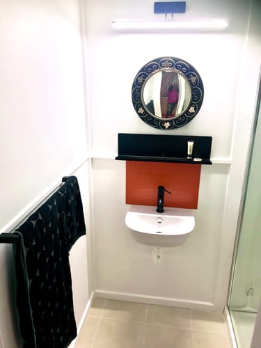 Customer photo review of FOLD Display Ledge 1200