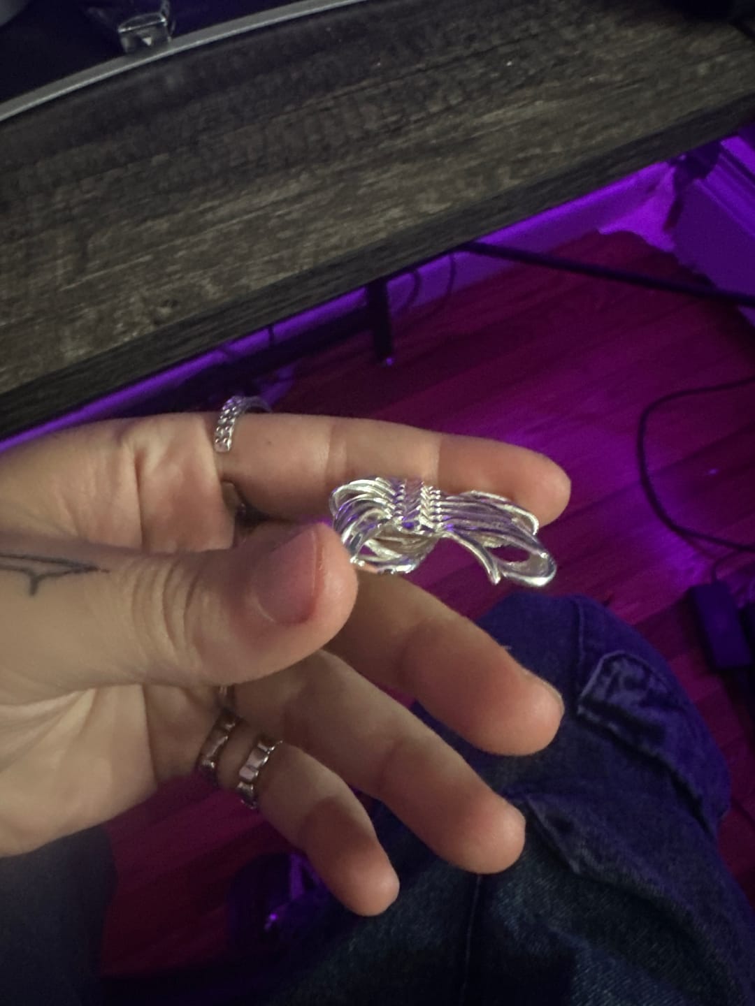 Customer photo review of RIBCAGE RING