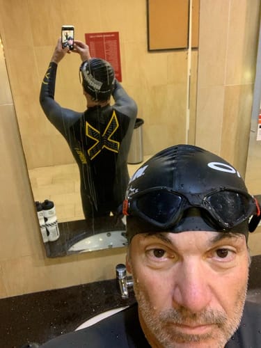 Customer photo review of Traje de Neopreno Hombre P:1 Propel Wetsuit - Black/Ambition - 2XU