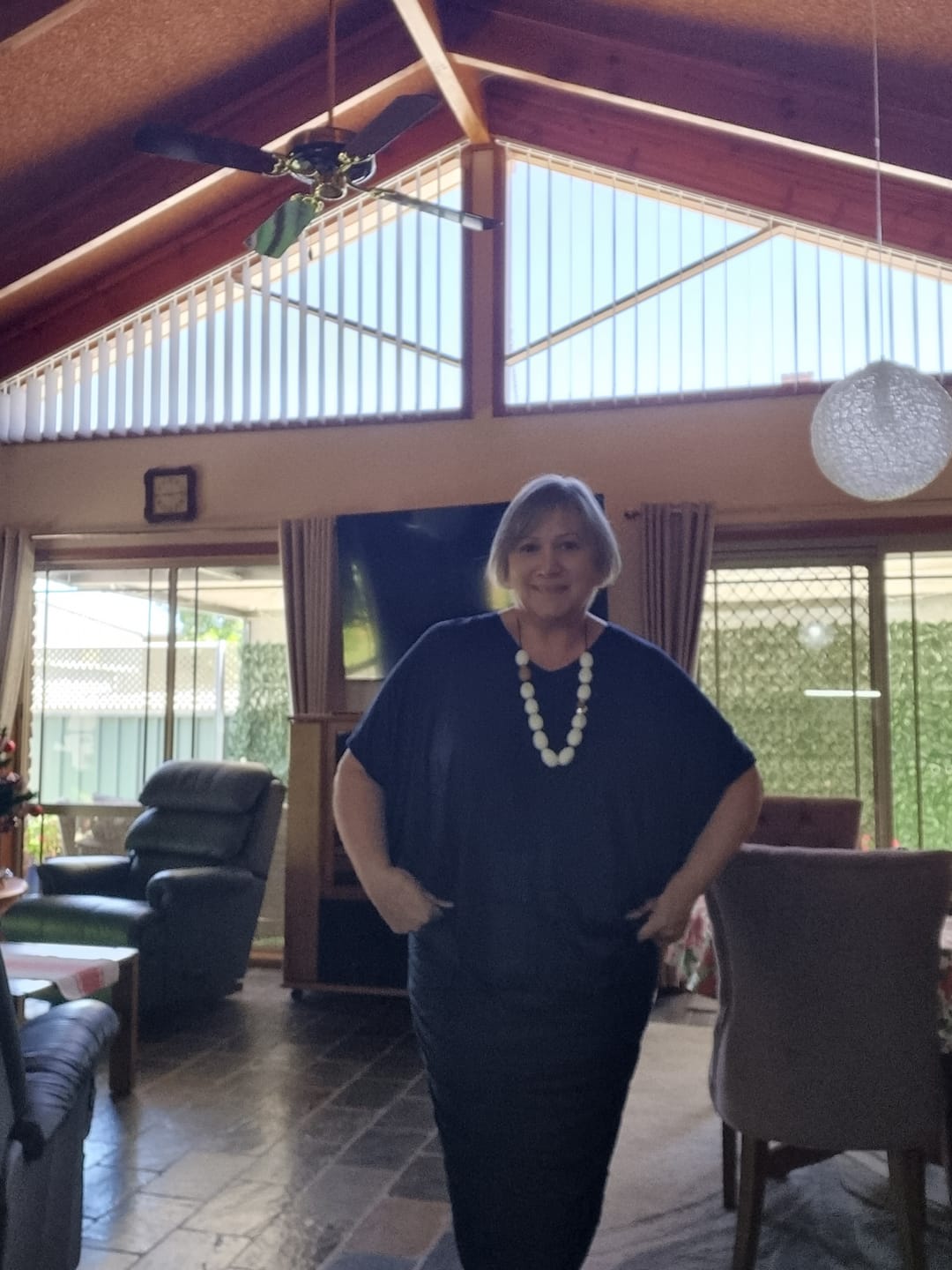 Customer photo review of Ruche Skirt in Navy