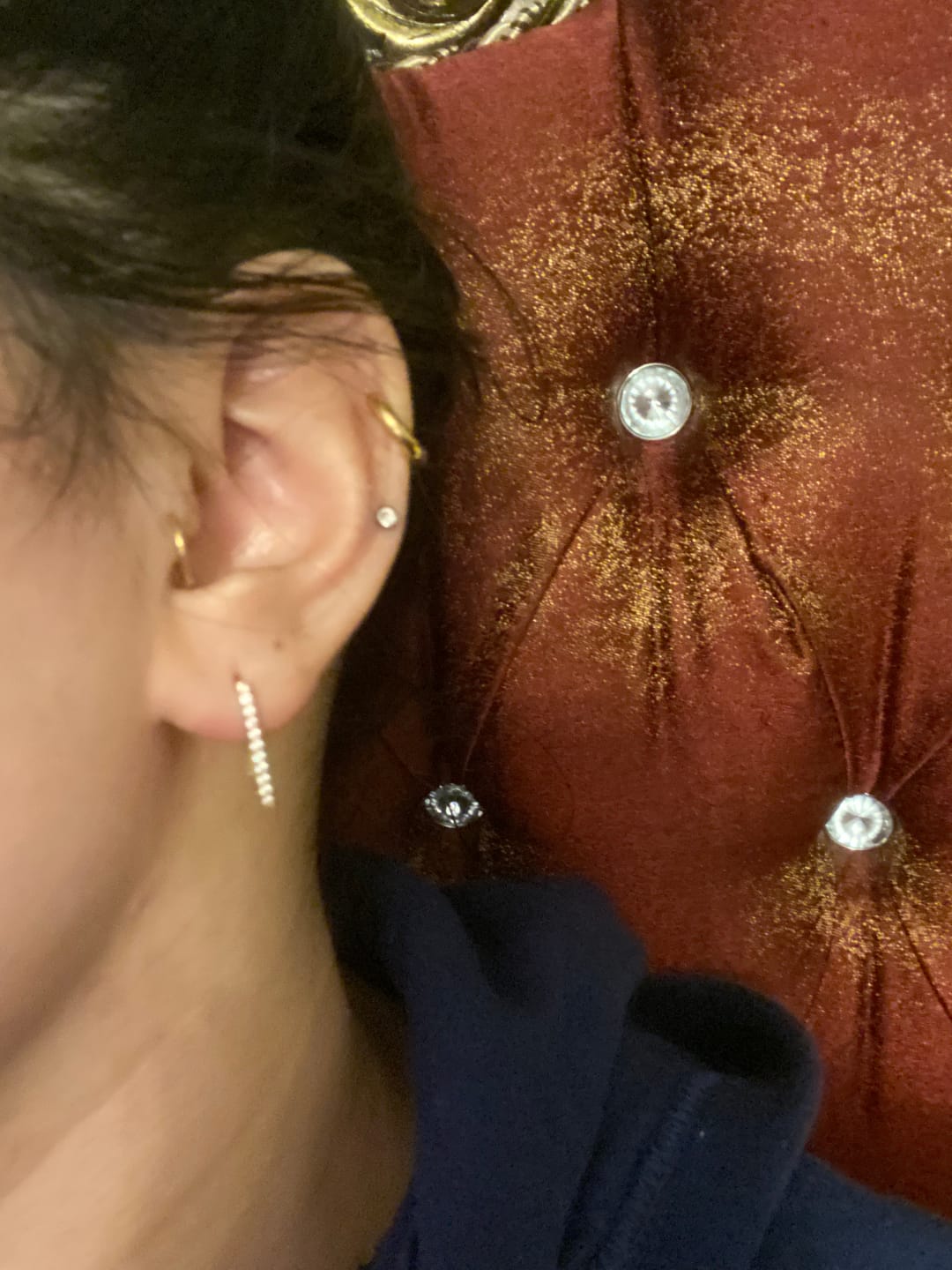 Customer photo review of Simple Set Ohrringe | 18K vergoldet