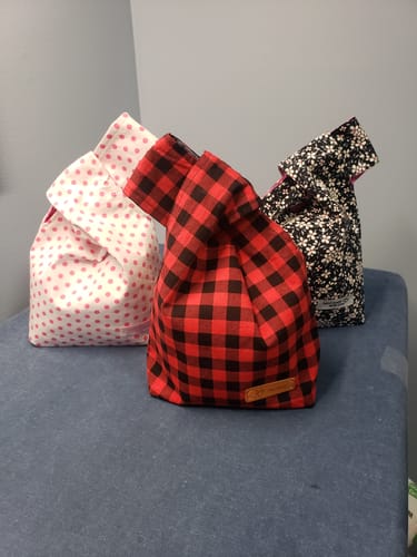 Customer photo review of Reversible Japanese Knot Bag Pattern