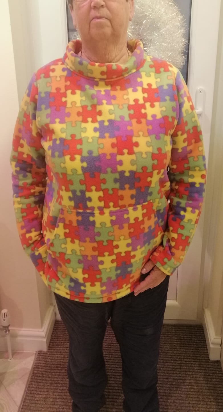Customer photo review of Jigsaw Anti Pill Polar Fleece Fabric