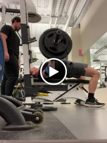 Customer video review of Personal Record Advanced Elbow Wraps - PR903 - Blue Camo