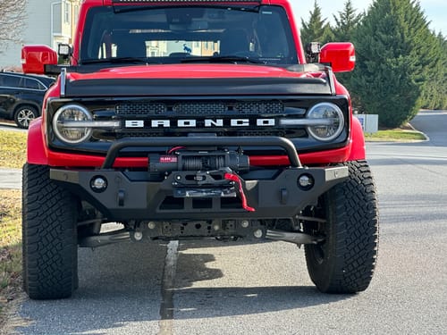 Customer photo review of OPENROAD 13,500lbs electric winch with Synthetic Rope - Panther Series 3S