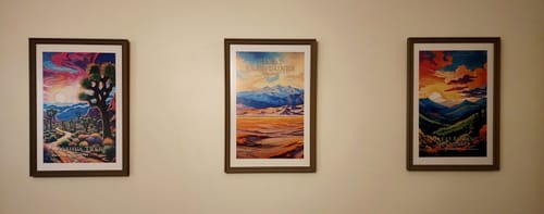 Customer photo review of Great Sand Dunes National Park Commemorative Poster: A Pop Art Tribute