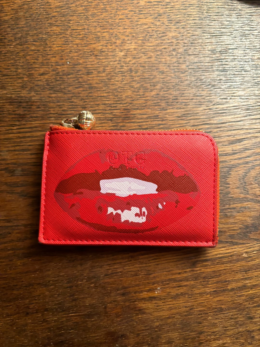 Customer photo review of Card Case Viv Lips Orange