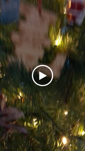 Customer video review of Personalised  Snowflake Christmas Decoration