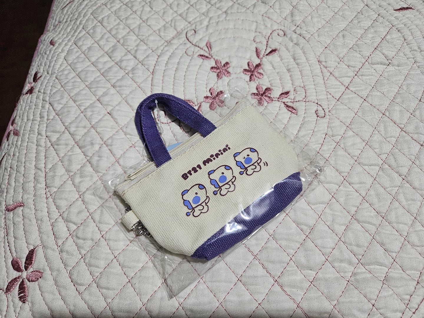 Customer photo review of BT21 MININI CANVAS BAG AND POUCH