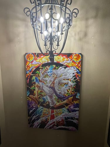Customer photo review of Stained Glass Straw Hat