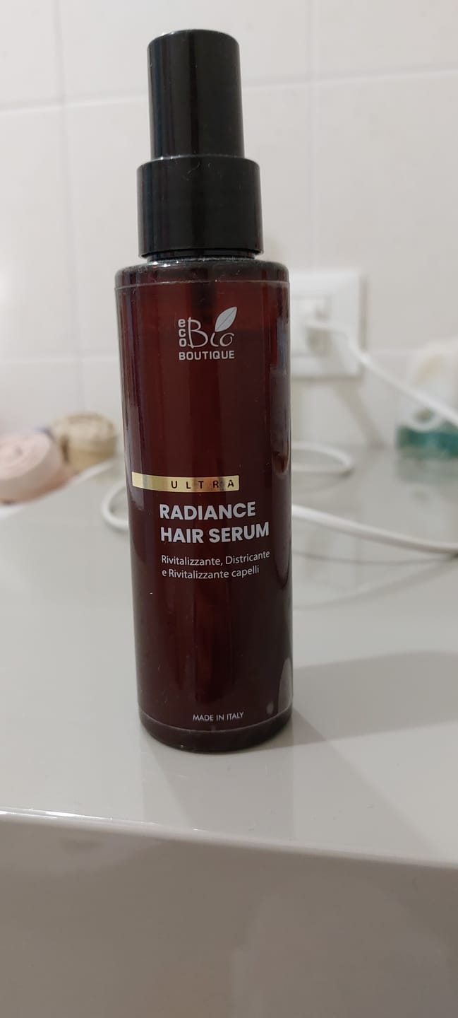 Customer photo review of Radiance Hair Serum