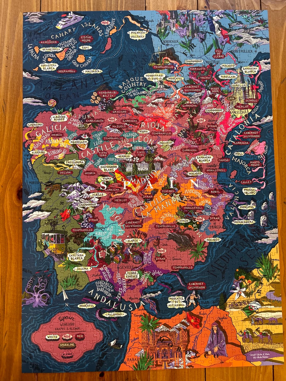 Customer photo review of Wine Puzzle - Spain