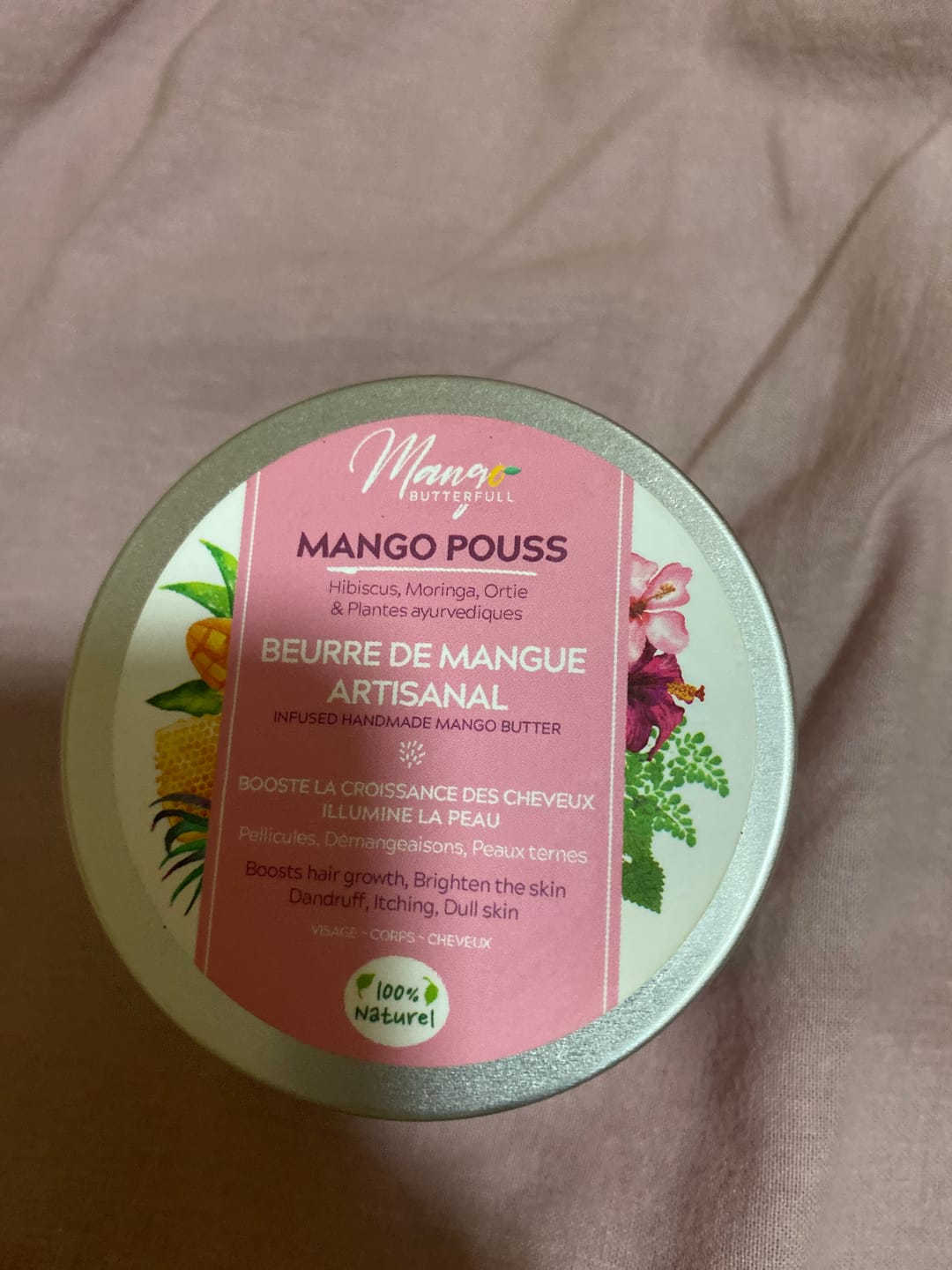 Customer photo review of Beurre de mangue artisanal POUSS
