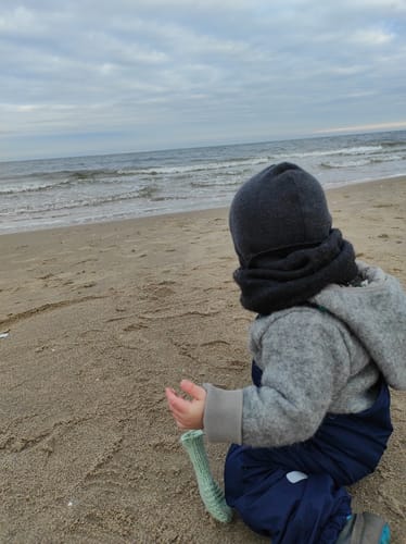 Customer photo review of Kapuzenschal Grapefruit